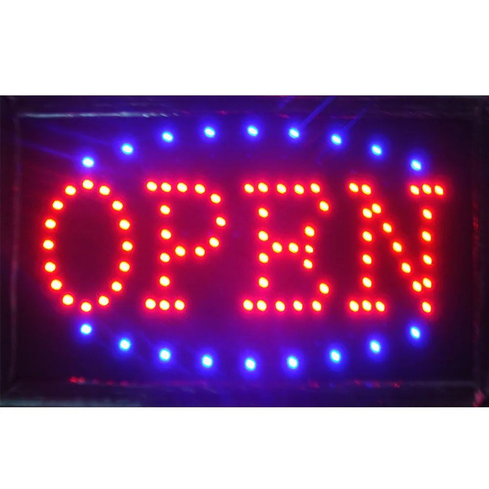 Светодиодная неоновая вывеска open афиши супер ярко Заказная СИД светильник