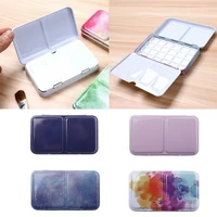 watercolor tin box iron palette divider starry oil acrylic empty painting paints supplies paint for art tray half pans stor a4o4