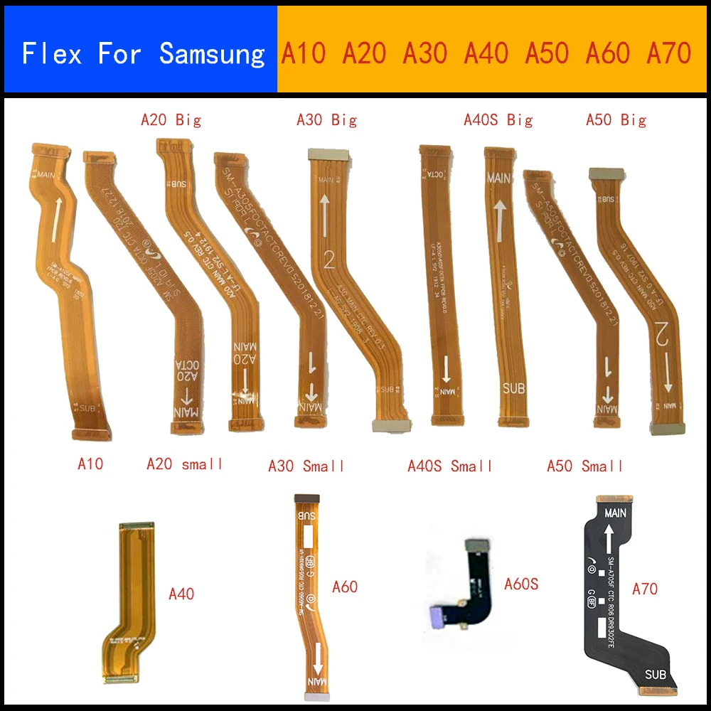 Для samsung Galaxy A10 A20 A30 A305F A50 A40S A40 A60 A60S A705F материнская плата разъем ЖК дисплей Дисплей