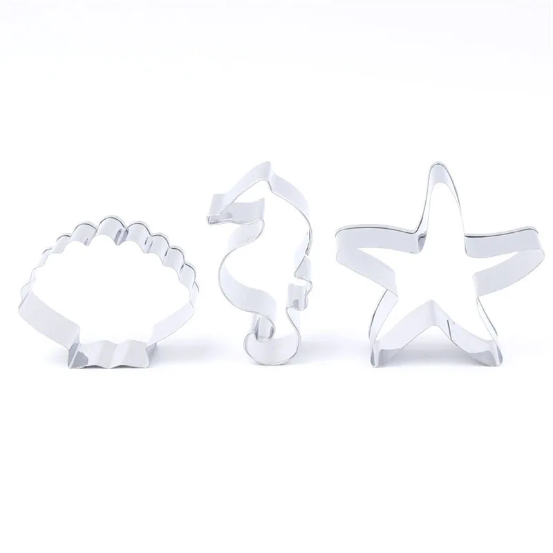 3 шт./компл. океан Морская звезда раковины в виде морского конька форма печенье