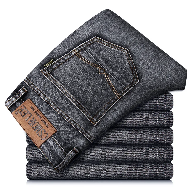 

Luren 2021 Spring New Jeans Men's Black Slim Straight Fashion Trend Men's Jeans All-matching Mens Jeans