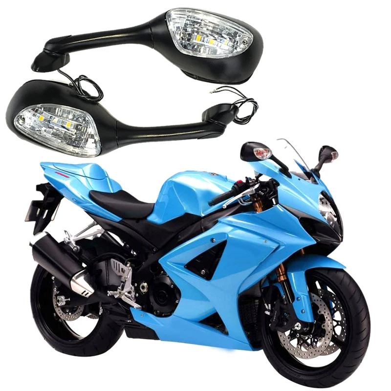 Мотоциклетное зеркало заднего вида с указателем поворота для Suzuki GSXR600 750 2006-2010 GSXR
