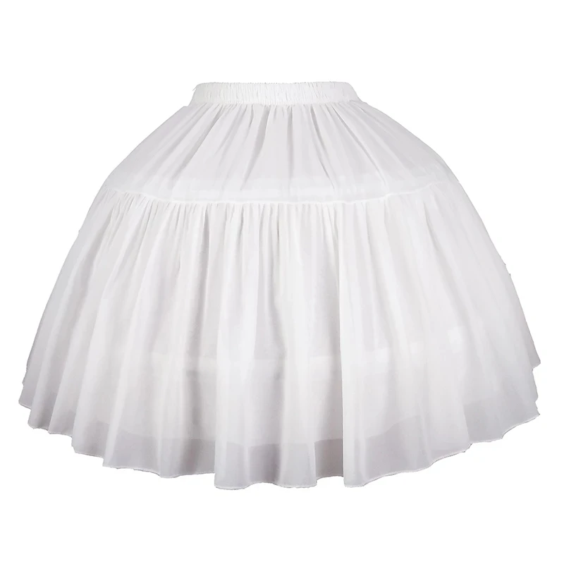 Women's Girl's Lolita Petticoat Bridal Petticoat Cosplay Party Underskirt Tulle Crinolina Petticoat Skirt Wedding Accessories  - buy with discount