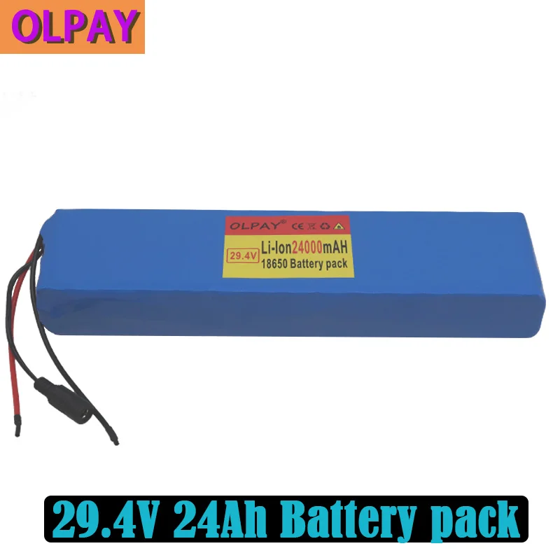 

Original 7S4P 24V li-ion battery pack 29.4v 24Ah electric bicycle motor ebike scooter 18650 lithium rechargeable batteries 24Ah