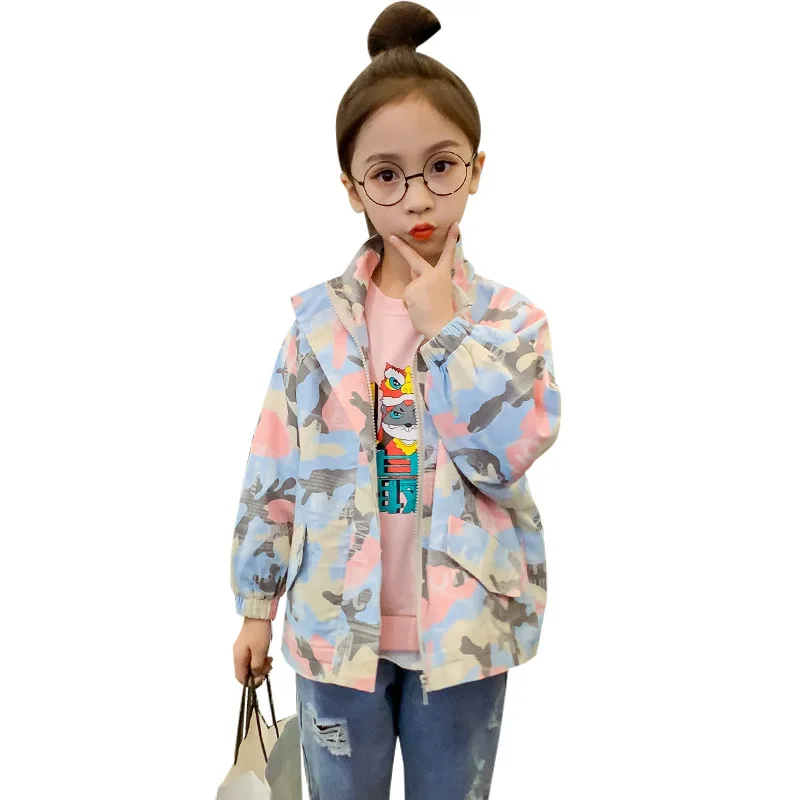 Высококачественное комфортное камуфляжное пальто на молнии детская верхняя