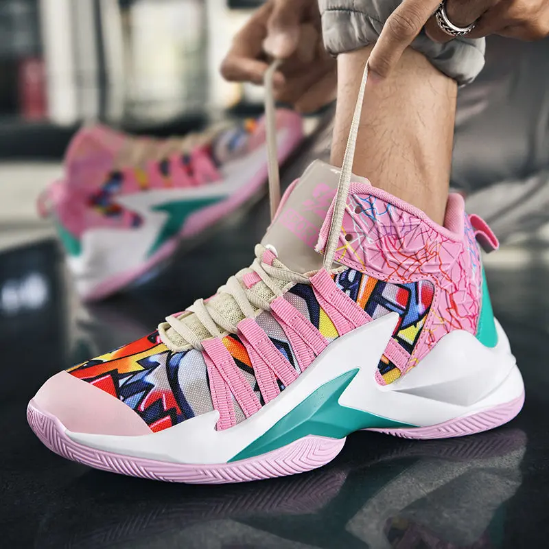 Men High Top Non Slip Basketball Shoes Men Chaussure Basket
