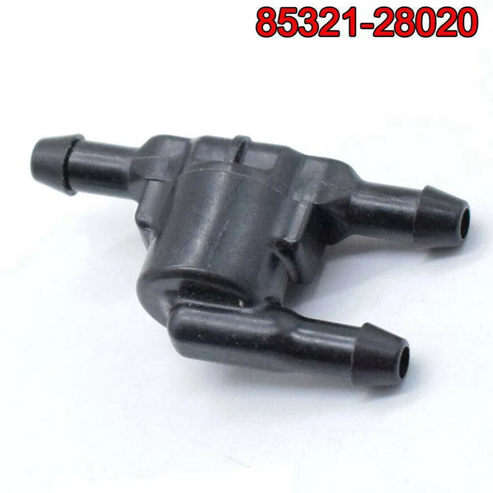 

For Toyota 85321 28020 Tee T 3 Way Windscreen Washer Non Return Valve Check Hose Plastic Black Auto Replacement Parts