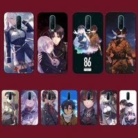toplbpcs 86 eighty six anime phone case for vivo y91c y11 17 19 17 67 81 oppo a9 2020 realme c3