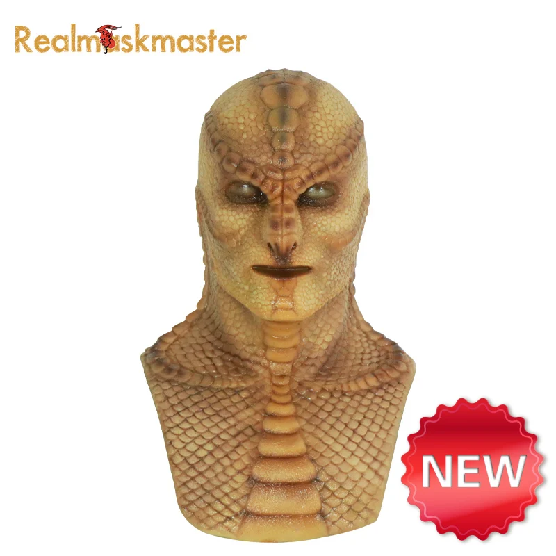 Realmaskmaster Реалистичная силиконовая маска ящерицы на Хэллоуин для мужчин, Вечерние Маски, искусственный Голубь из латекса, Вечерние Маски для взрослых