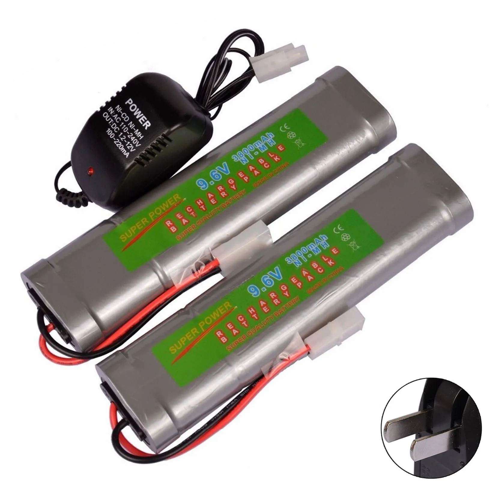 2x9 6 V NiMH 3800mAh аккумуляторная батарея штепсельная вилка Tamiya + зарядного устройства |