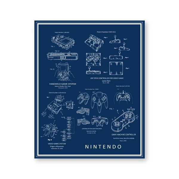 

Художественныйprint Blue Hour Видеоигры на холсте