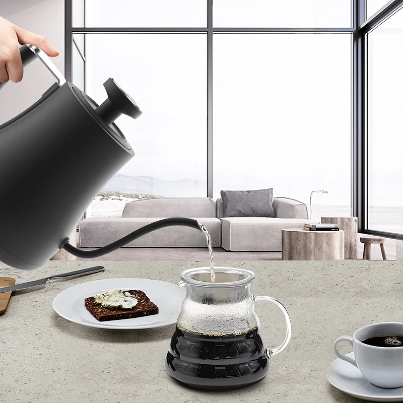 Подвесной кофейник для ресторана ручной Электрический термометр из нержавеющей