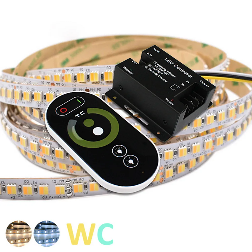 

Цветовая температура светодиодный контроллер CCT женский 12 В 24 В беспроводная сенсорная панель 2,4G RF пульт дистанционного управления для све...