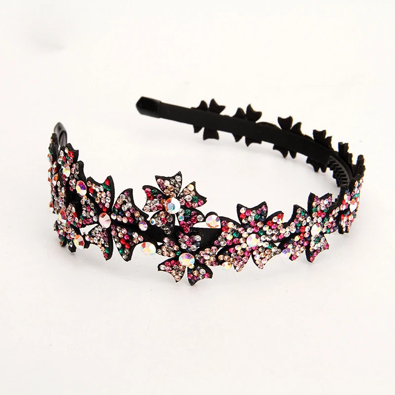 Корейская девушка простая Изысканная узкая звезда головная повязка с цветами