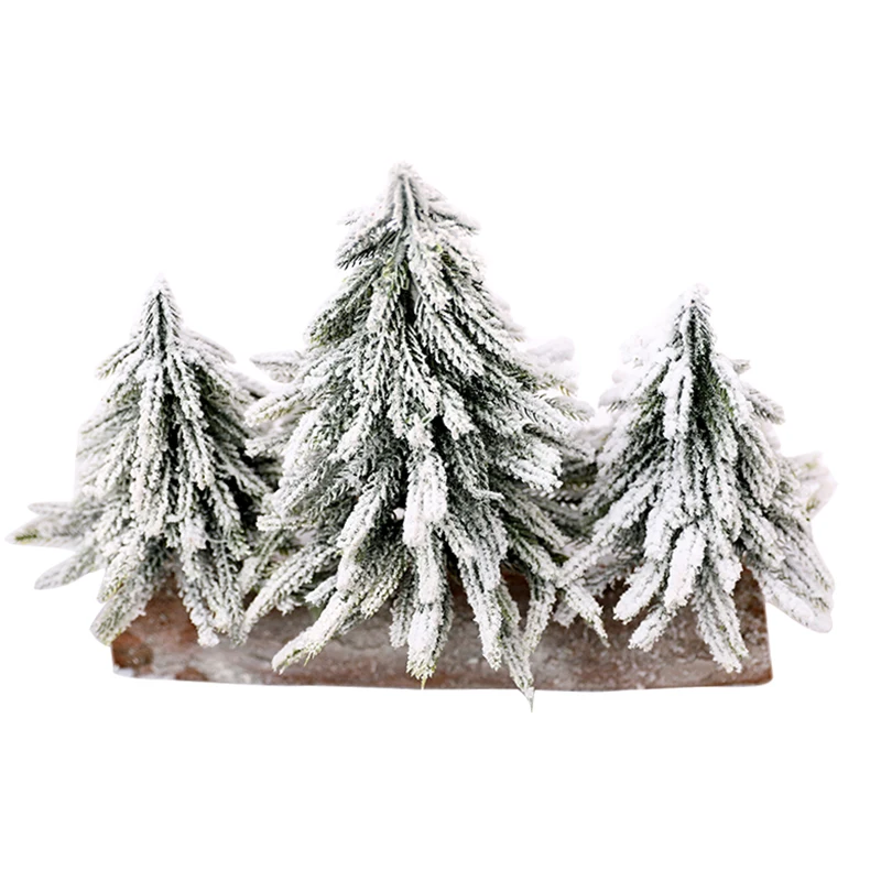 

artificial simulation cedar tree snowflake flocking Christmas tree decoration plant Christmas decoration desktop home decoration