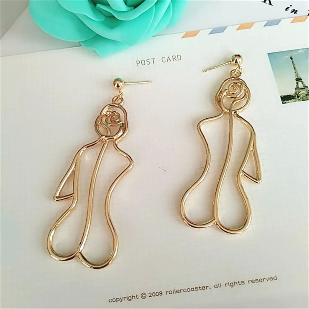 Серьги SexeMara в ретро стиле изысканные ювелирные украшения для контура