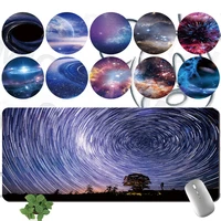 mouse mat large size 30x60cm 30x80cm mouse pad gamer pu leather space series computer keyboard mousepad office desk accessories