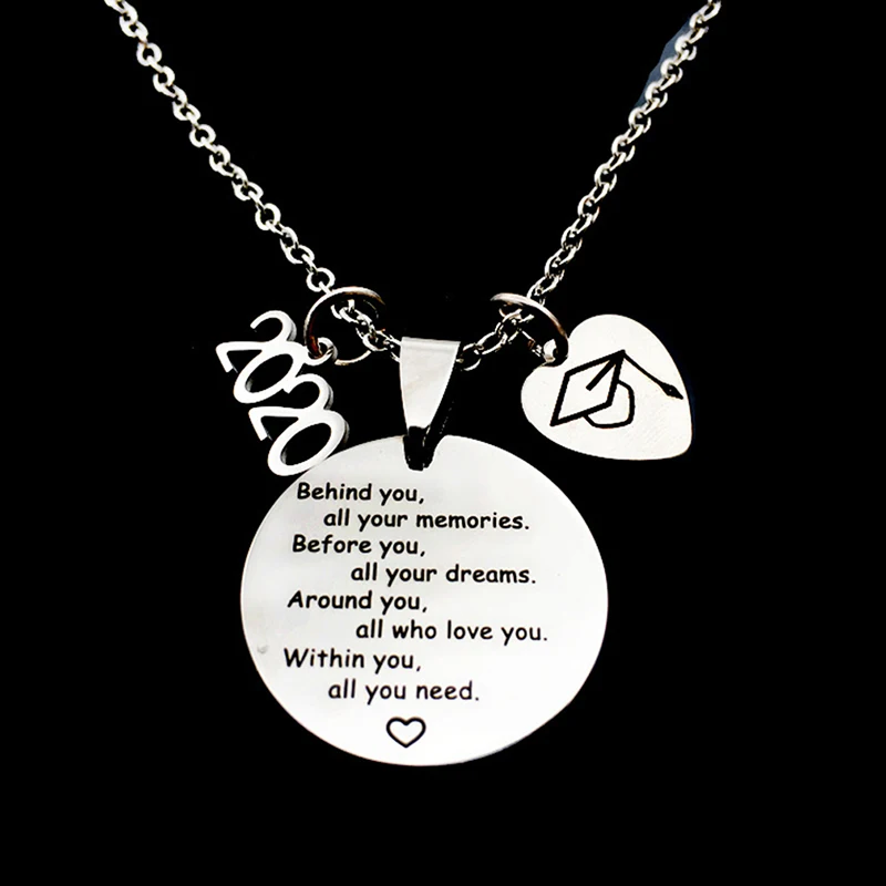 Ожерелья с кулоном на выпускной Новинка 2022 квадратная Студенческая Кепка диплом