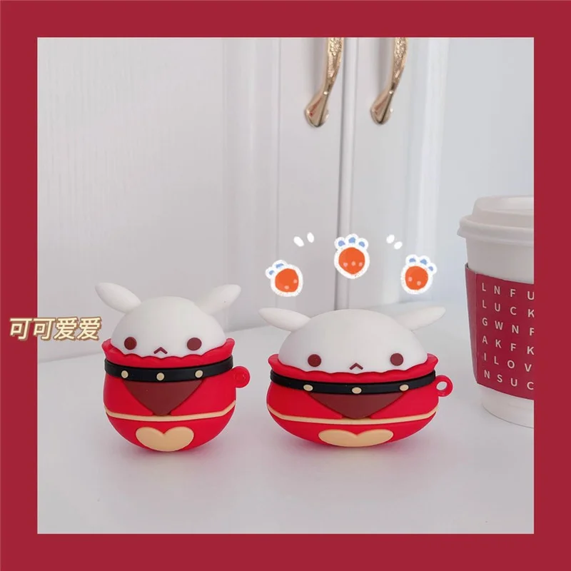 

Hot Game Genshin Impact For Airpods Pro Case Nice Cartoon Klee Jumpy Dumpty Oortelefoon Cases For Apple Airpods 2 Cover funda