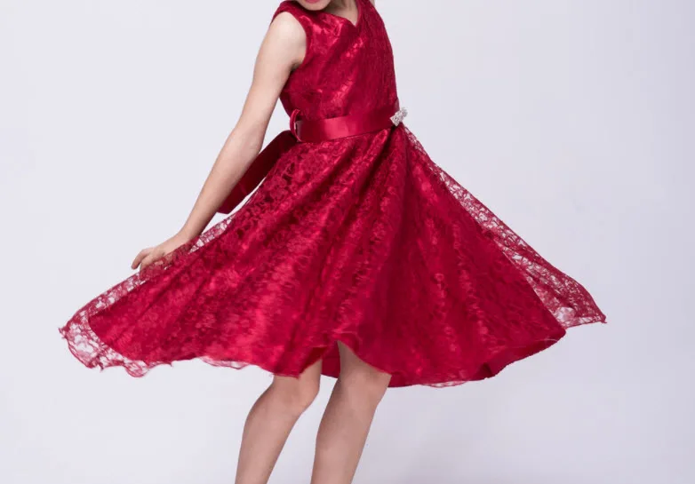 

Для детей, без рукавов платье принцессы нежного Подружка невесты платье костюм Одежда для сценических выступлений на день рождения, вечерн...