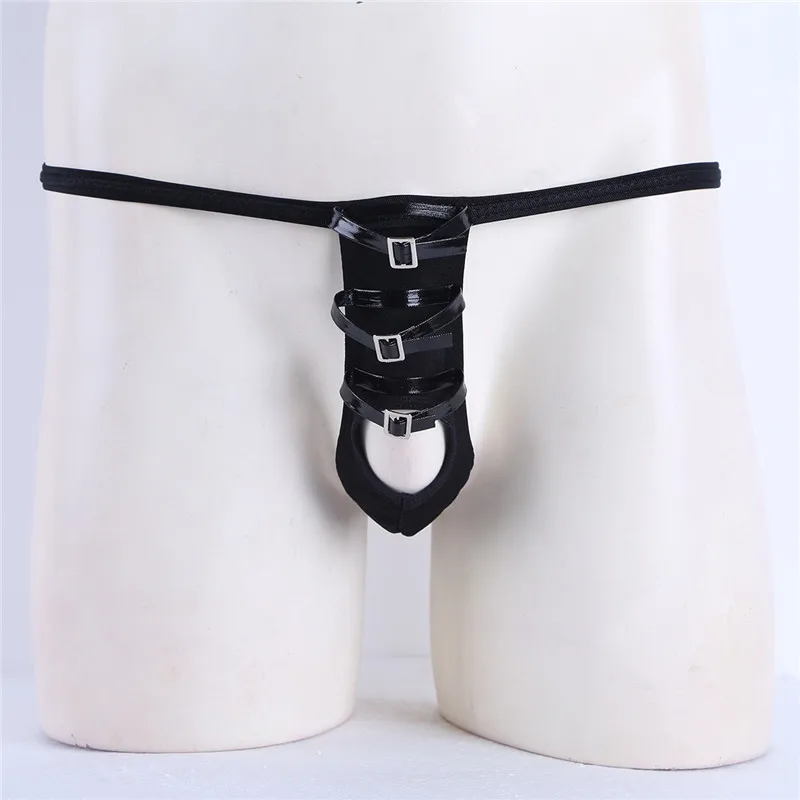 TiaoBug/мужские стринги купальник для геев открытая попа с отверстием пениса трусы