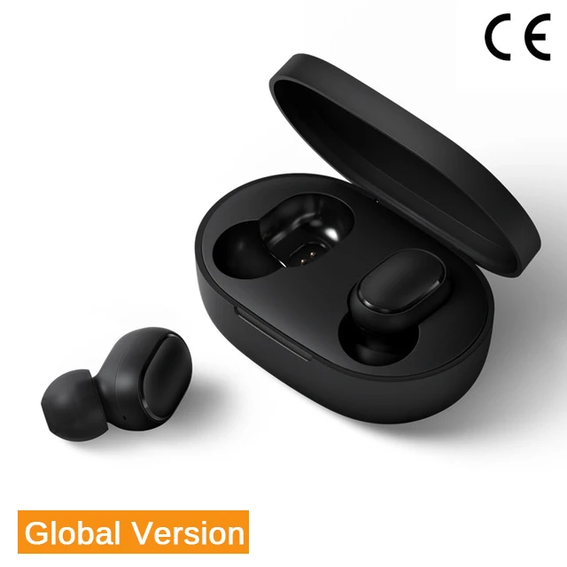Global Redmi Airdots Xiaomi Redmi AirDots, беспроводные наушники с Bluetooth 5,0, наушники-вкладыши, стерео наушники с басами, беспроводные наушники, управление AI - Цвет: Global Redmi Airdots
