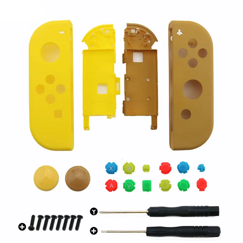 Защитный чехол ChengHaoRan для Nintendo Switch контроллер NS Joy-Con желтая коричневая крышка
