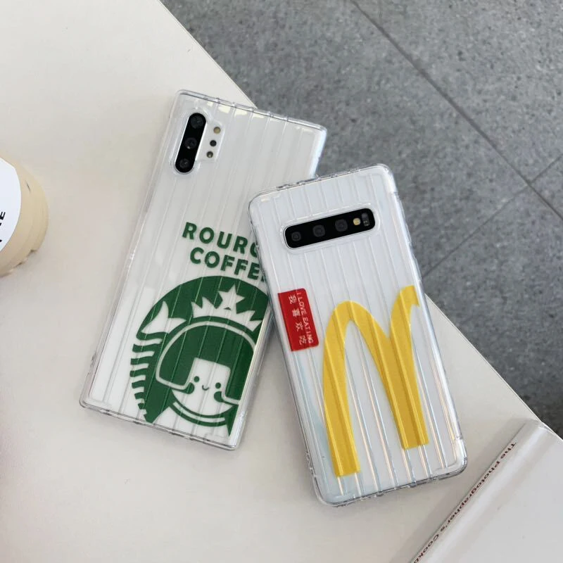 YHBBCASES для samsung Note 10 9 чехлы телефонов с забавными рисунками Galaxy S10 S8 S9 Plus Прозрачный