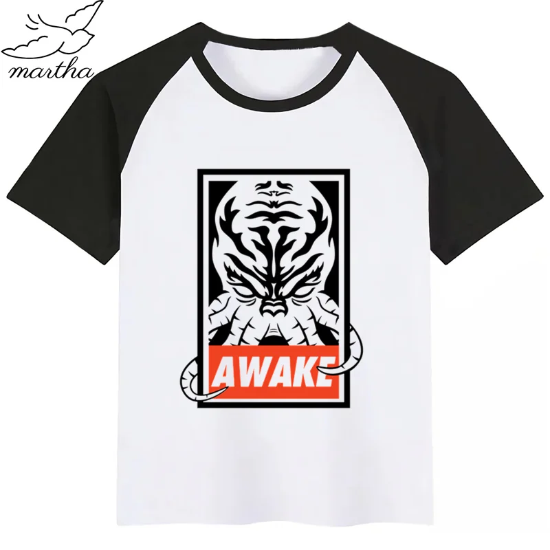 Детская футболка с Cthulhu принтом забавная мультипликационная кавай девочка Топ