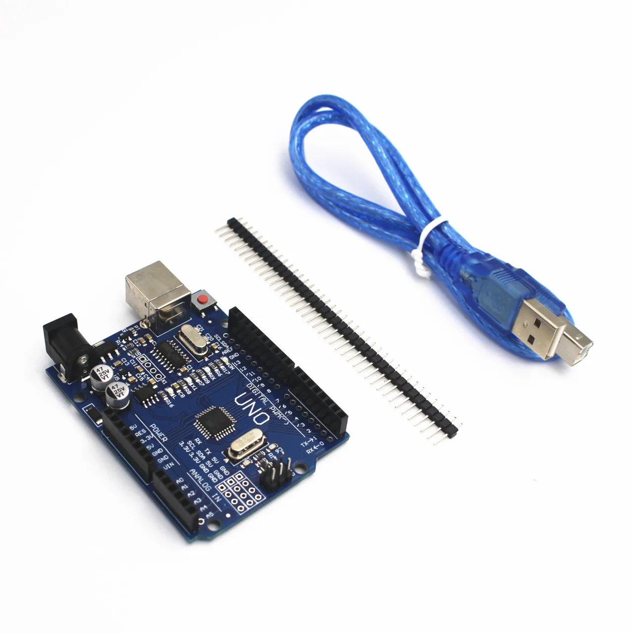 

Демо-плата UNO R3 для Arduino ATMEGA328P MEGA16U2 с USB-кабелем, чипы CH340G AMS1117