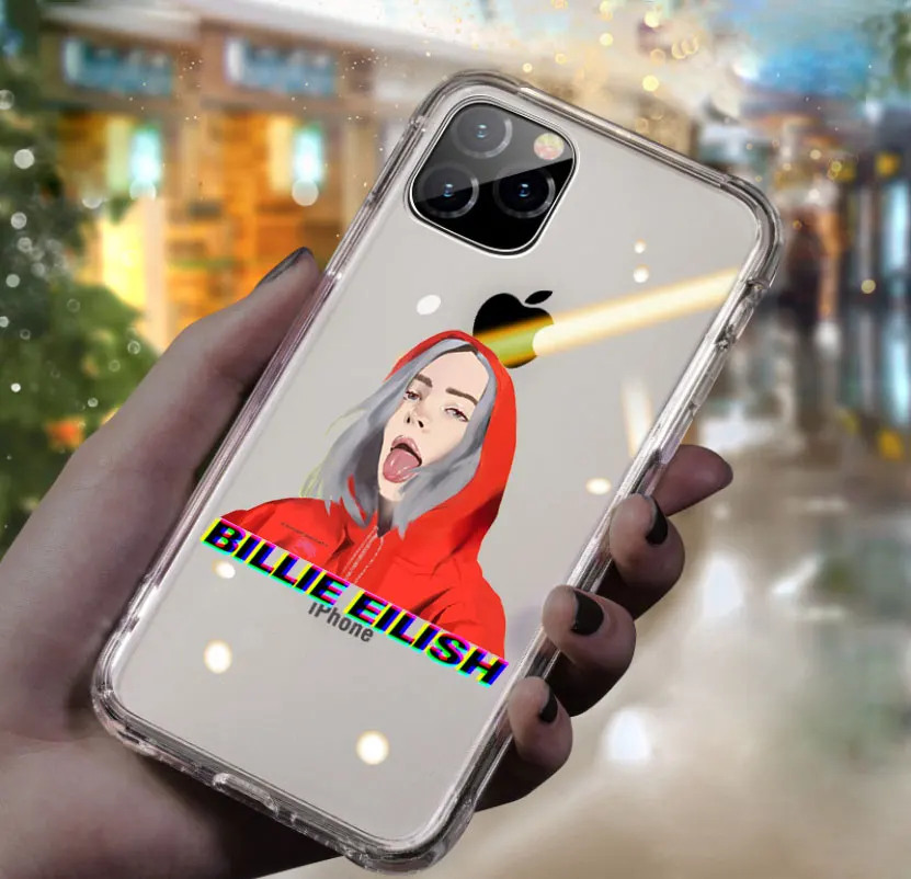 TPU A1053 Billie Eilish наклейки dont smile at me мультфильм чехол для телефона для iPhone 11 pro max 7 5S SE 6 6s 8 7 Plus X XR XS MAX Мягкий ТПУ чехол - Цвет: TPU A1053