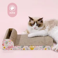 Large Size Sofa Design Cat Scratching Corrugated Board Toy Scratcher Bed Pad For Pet Cat Climbing Frame Scraper Mat