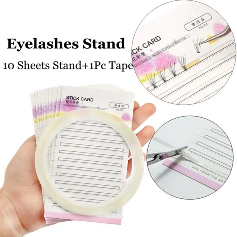 10 шт. готовые вееры для хранения ресниц карта наращивания бумага объема 2 мм