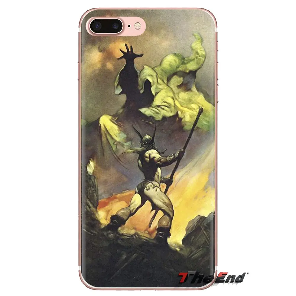 Для huawei G7 G8 P7 P8 P9 P10 P20 P30 Lite Mini Pro P Smart Plus 2017 2018 2019 Frank Frazetta Jongar драки Мягкий ТПУ чехол