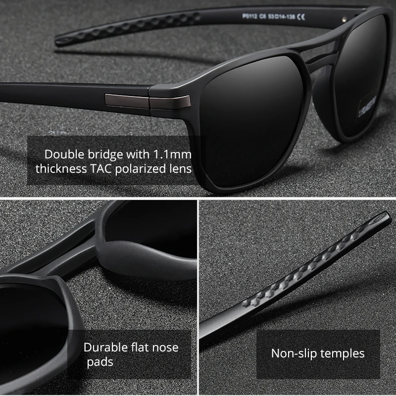 Солнцезащитные очки KDEAM шестигранные для мужчин и женщин модные поляризационные