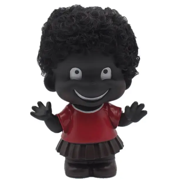 

Cute Black Doll Joys and Sorrows Bedroom Emotions Creative Saving Pot Doll Room Decorations Toys for Kids gift Piggy bank