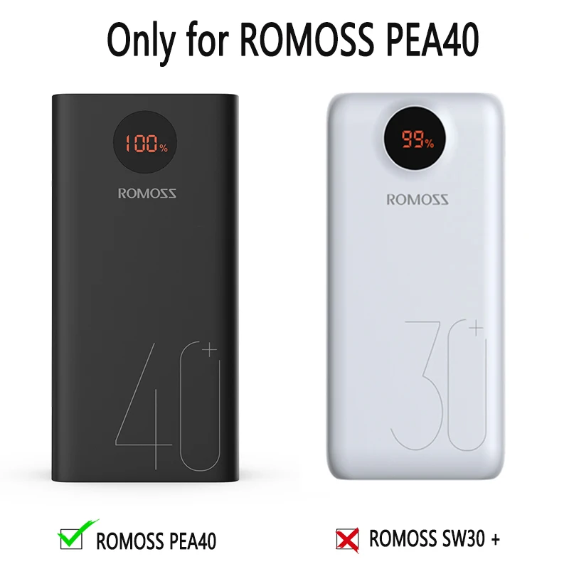 Силиконовый чехол для ROMOSS PEA40 защитный внешнего аккумулятора Zeus 40000 мАч