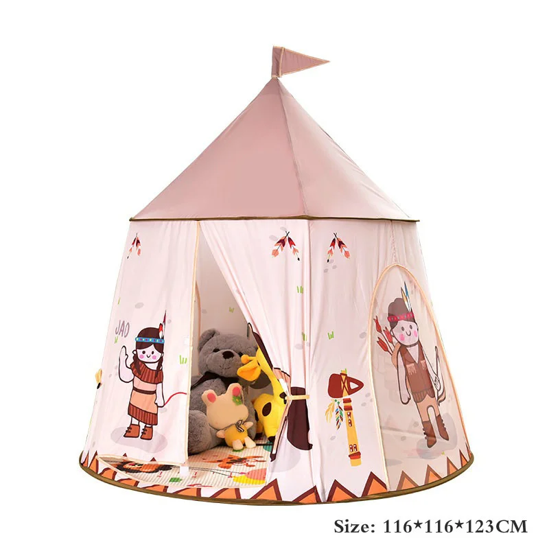 

Playing Tent House Toy Princess Castle Playhouses Indoor Outdoor Portable Folding Sports Soft Toys Present For Children