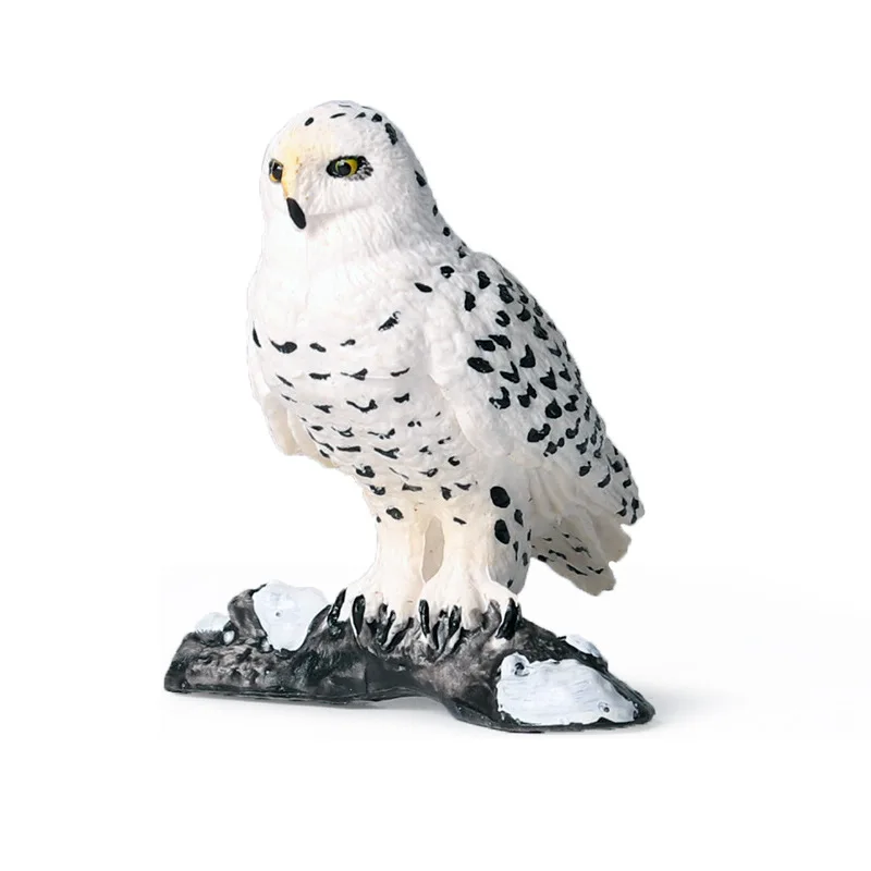 

Simulation Snowy Owl Figurines Bird Animal Model Bird Action Figure Toy Static Birds Model Collection Toy For Kids Gift Decor