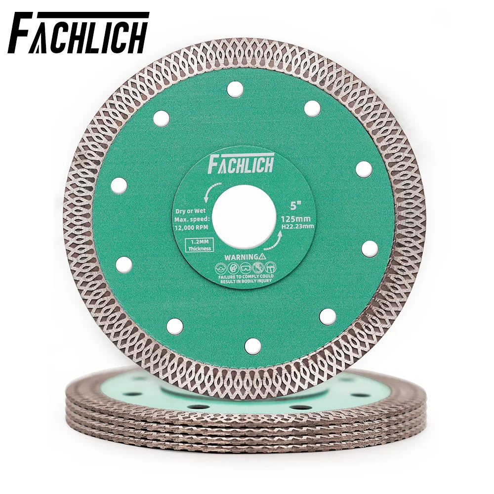 5pcs 125mm Diamond Saw Blade Disc Porcelain Tile Ceramic Granite Marble Cutting Blades For Angle Grinder Stone Saw Blade