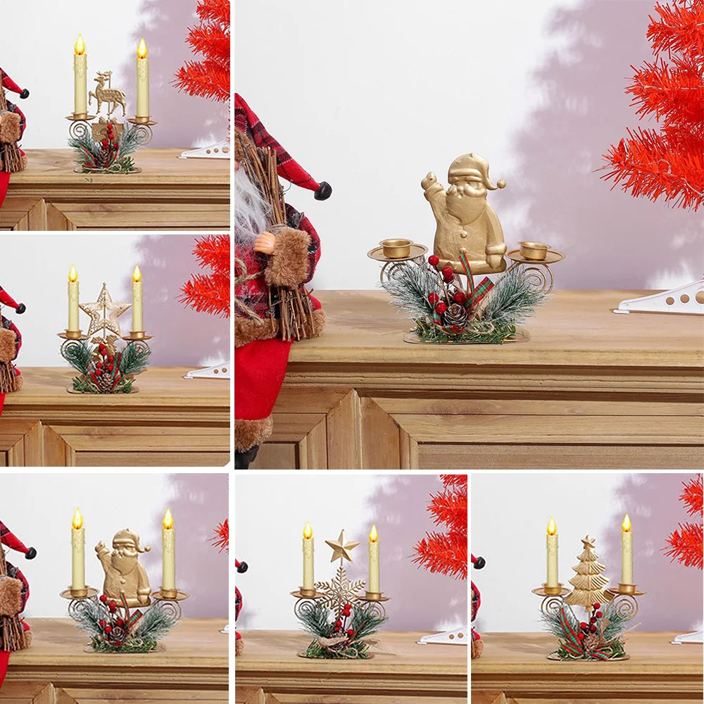 Рождественский подсвечник рождественское железное украшение Новое поступление