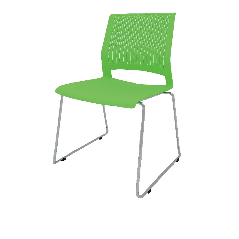 Эргономичные Зеленые офисные стулья высококачественное пластиковое сиденье