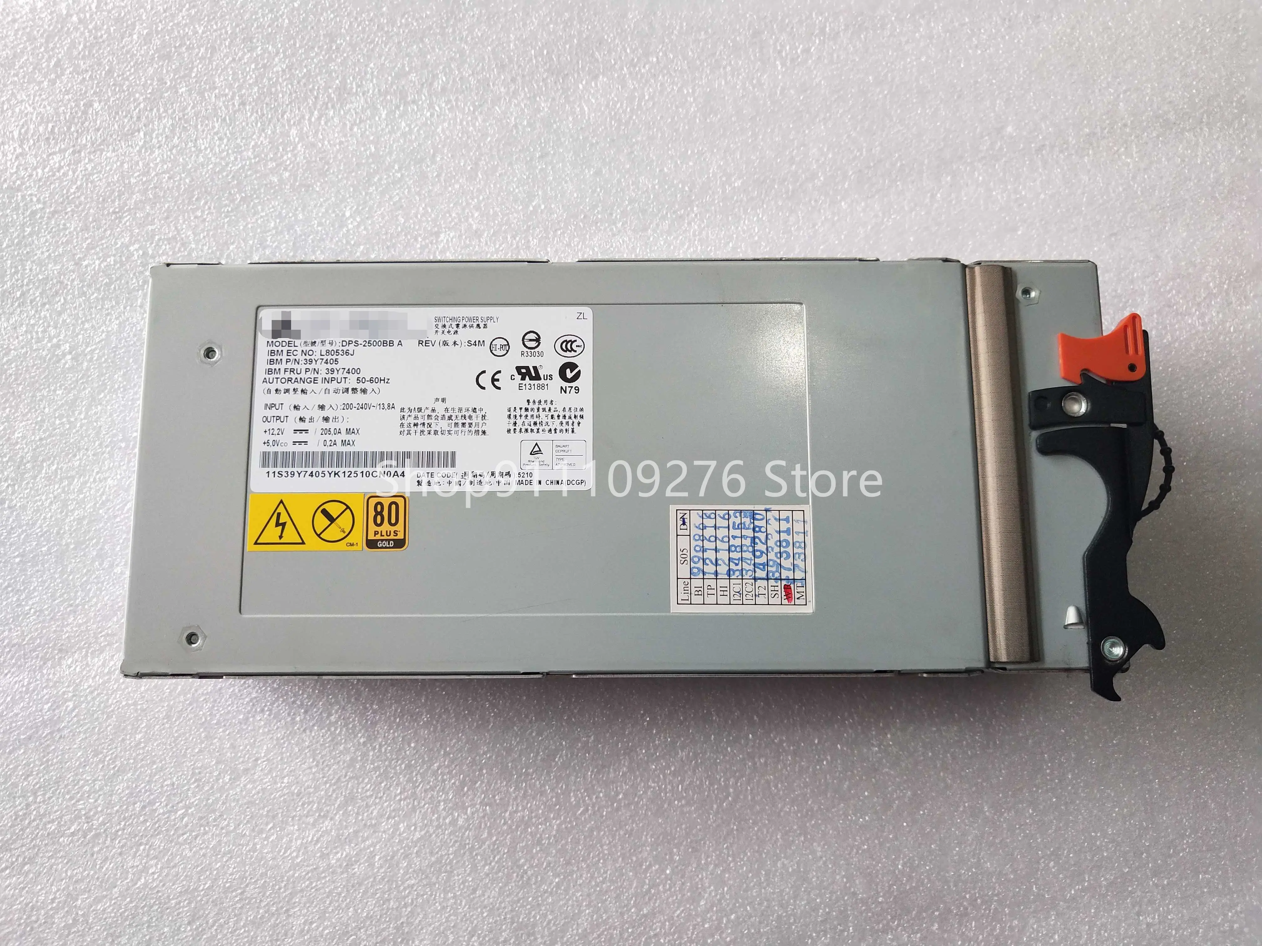 

Оригинальный разборный блок питания для IBM BC, блок питания DPS-2500BB A 39Y7405 39Y7400 200 В-240 в, макс. 2500 Вт