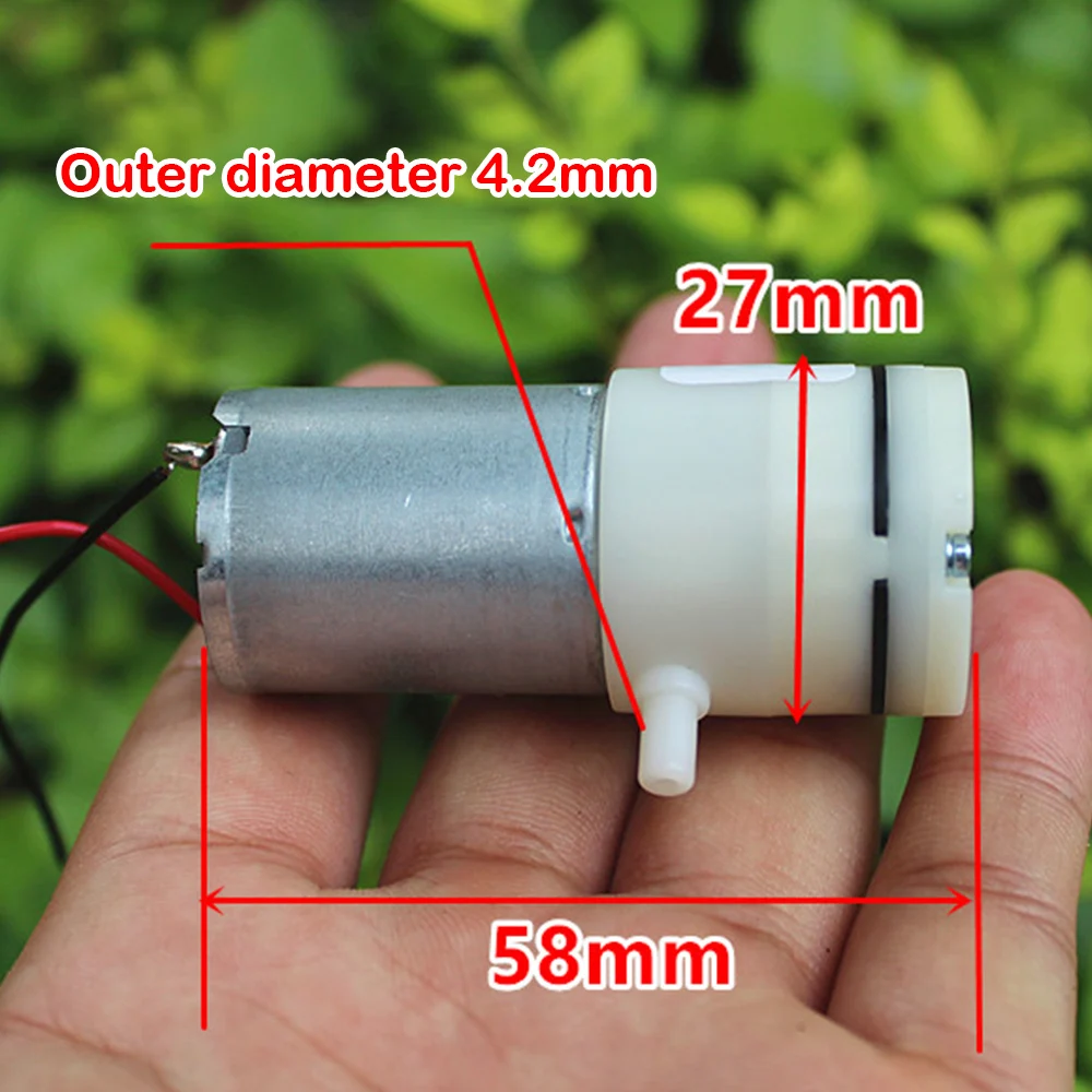 

Вакуумный микро-насос, DC 3-6 в, 3,7 в, 5 В, самовсасывающий молокоотсос, 370, усилитель отрицательного давления с проводным отключением, хорошее вс...