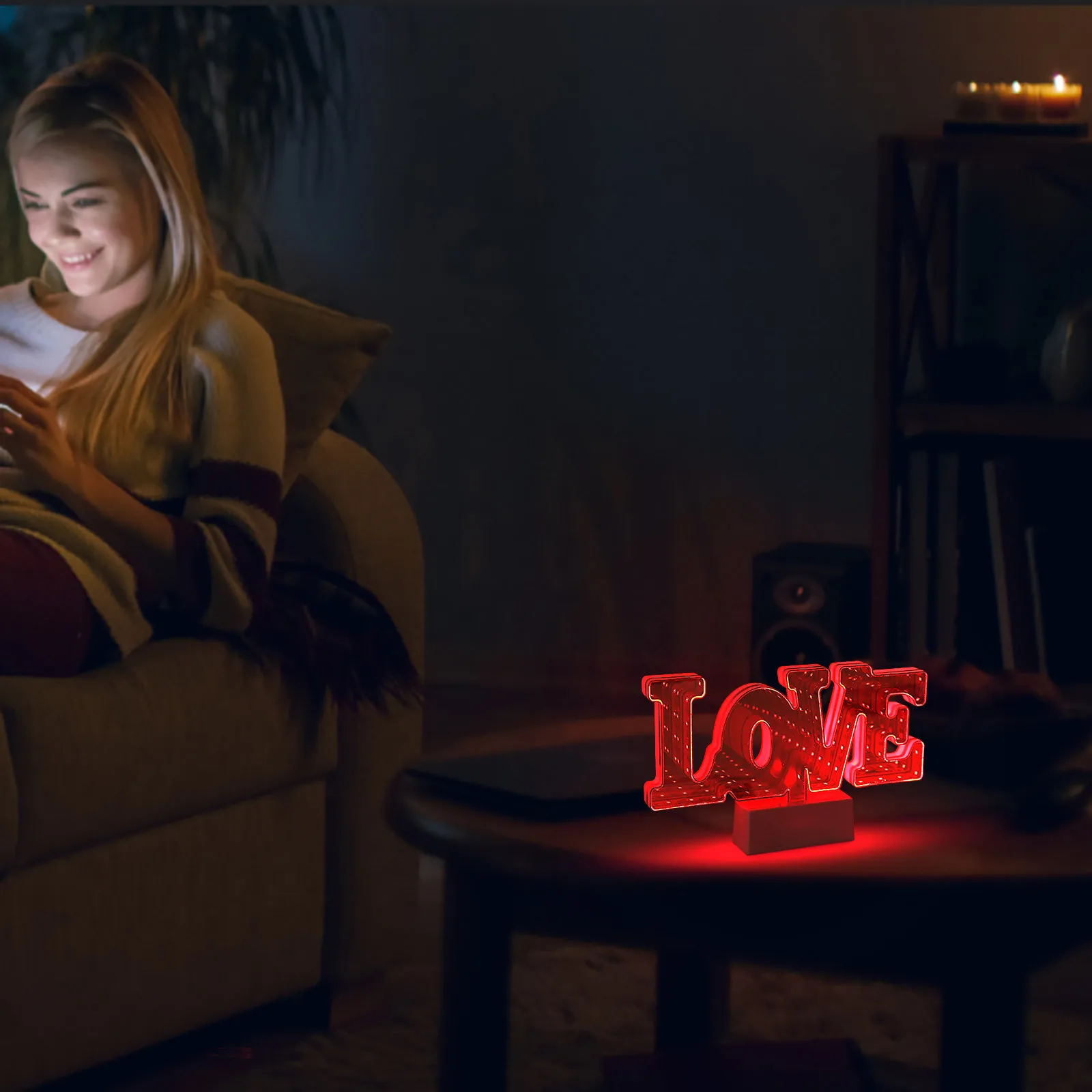 3D новинка звезды облако зеркальная туннельная лампа знака бесконечности