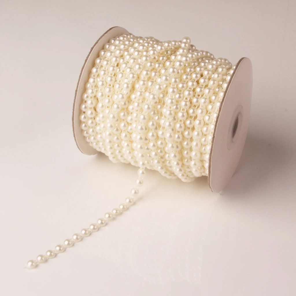 25 м в рулоне леска искусственные бусины цепочка гирлянда свадебные украшения