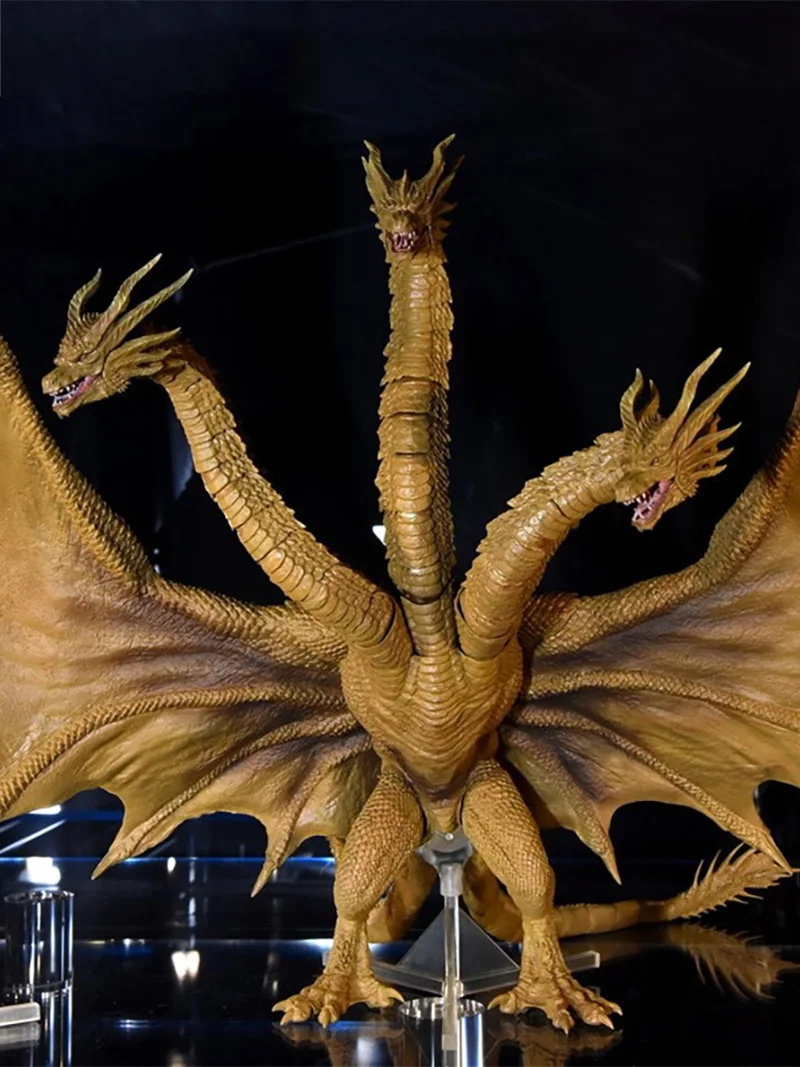 S. Monsterarts King Ghidrah ПВХ фигурка Подвижная кукла фигурки из фильма модель игрушки для