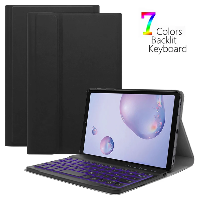 Клавиатура для Samsung Galaxy Tab A 8 4 дюйма 2020 дюймов Bluetooth клавиатура с подсветкой и
