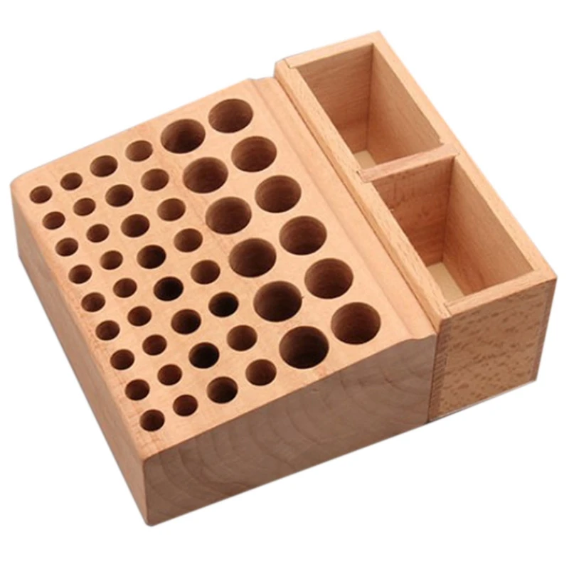 

Rubber Wood Integrated Material Wood Leather Diy Tool/Woodworking Diy Tool Wooden Leathercraft Tools Rack Stand Leather Craft St