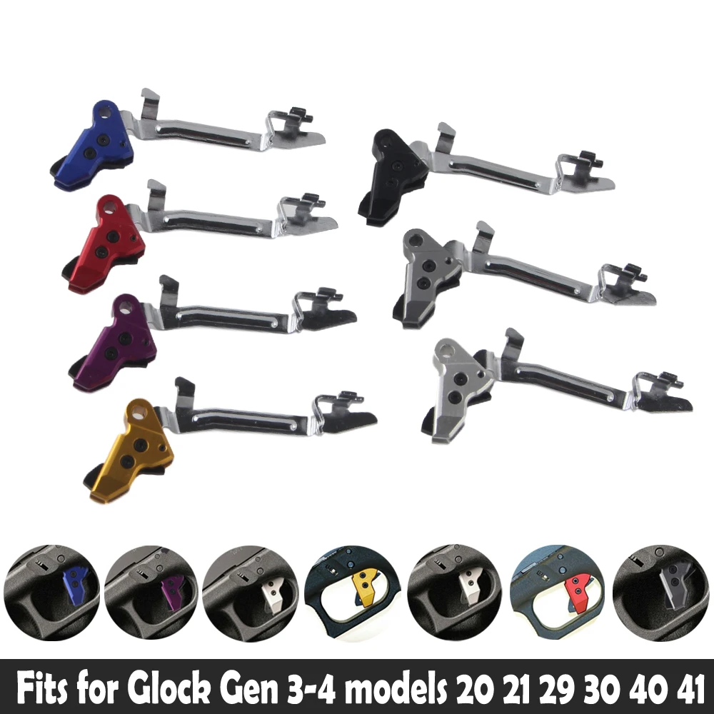 Обувь с плоским триггером для Glock Gen 3 ~ 4 моделей 17 19 20 21 22 23 26 27 29 30 40 41|Гайки и болты| |